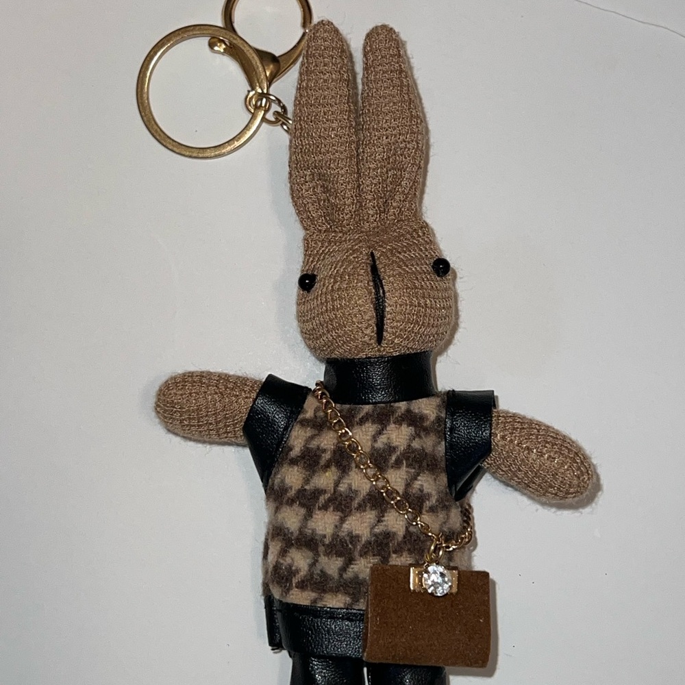 Bunny Rabbit Bag Charm/Keychain-NWOT - Picture 2 of 10